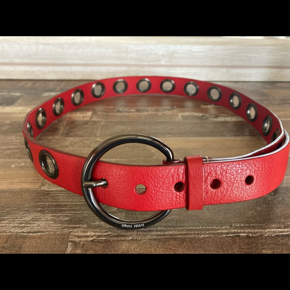 Hot Red MIU MIU Belt